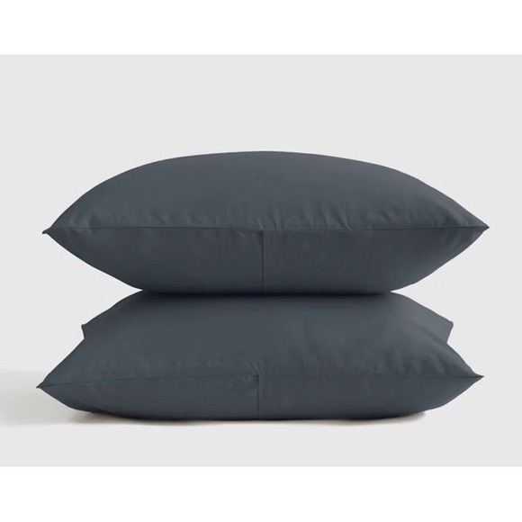 Quince Other - NWOT Quince Standard Set 2 Pillowcases Organic Cotton Nightfall Blue